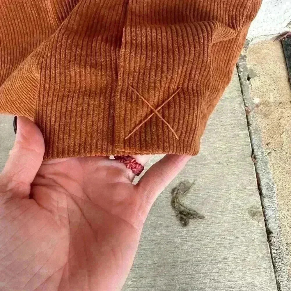 Women's Brown Corduroy Jacket - Picture 6 of 9